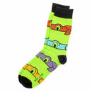 Teenage Mutant Ninja Turtles Pizza and Skateboards Casual Crew Socks, 6-Pack, Size 6-12