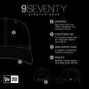 Milwaukee Brewers New Era Black Adventure Drinks Pattern 9SEVENTY Stretch-Snap Hat