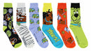 Scooby-Doo Halloween Adult Casual Crew Socks, 6-Pack, Size 6-12