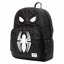 Spider-Man Black & White Suit Cosplay Quilted Full-Size Backpack