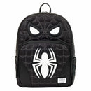 Spider-Man Black & White Suit Cosplay Quilted Full-Size Backpack