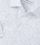 Peter Millar Short Sleeve Soiree Linen Sport Shirt, XLT