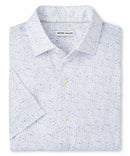 Peter Millar Short Sleeve Soiree Linen Sport Shirt, XLT