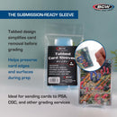 BCW Tabbed Card Sleeves (100 Pack)  Grading Sleeves for PSA, BGS, SGC, CSG, & HGA, Pull Tab for Standard Cards | Fits Toploaders & Semi Rigid Holders | Acid-Free, Archival Safe