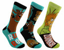 Scooby-Doo! Ruh Roh Adult Casual Crew Socks, 3-Pack, Size 6-12