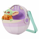 Star Wars The Mandalorian Grogu Figural Pod Plush Crossbody Bag