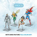 DC 2DZ Acrylic Standees Pack 2: Superman, Wonder Woman, Aquaman, Cyborg