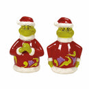 Dr. Seuss Santa Grinch Naughty or Nice Salt and Pepper Shakers 2-Piece Set, 3.75"