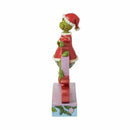 Dr. Seuss Santa Grinch Merry Christmas Word Sign Grinch Figurine, 7.09"