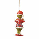Dr. Seuss Merry Whatever Sign Santa Grinch Hanging Ornament, 5"