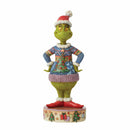 Dr. Seuss Grinch Ugly Christmas Sweater Figurine, 8.66"
