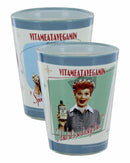 I Love Lucy Shot Glass Set - Chocolate Factory, Best Friend, Vita