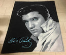 Elvis Presley Black and White Portrait Throw Blanket, 50" x 60"