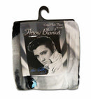 Elvis Presley Black and White Portrait Throw Blanket, 50" x 60"