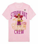One Piece Straw Hat Crew Shirt, Pink