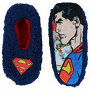 DC Comics Superman Mens Printed Sole Mushie Slipper Socks