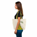 Dr. Seuss The Grinch Peekaboo Face Canvas Tote Bag