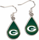 Green Bay Packers Tear Drop Earrings