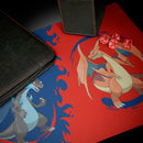 Mega Charizard X and Mega Charizard Y Playmat for the Pokemon