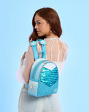 Frozen Princess Elsa Glitter Sequin Cosplay Mini Backpack