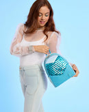 Frozen Princess Elsa Glitter Sequin Cosplay Mini Backpack