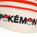Pokemon Pokeball Cuff Beanie with Pokeball Plush Pom