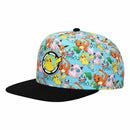 Pokemon Characters AOP Youth Snapback Cap, Light Blue