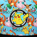 Pokemon Characters AOP Youth Snapback Cap, Light Blue