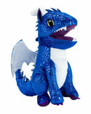Dragon Plush Dice Bag, Blue