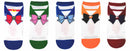 Sailor Moon Bows Women's Low Cut Socks, 5-Pair, 4-10