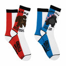 Godzilla x Kong Collegiate 2 Pair Pack Crew Socks, One Size