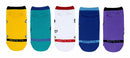 One Piece Kids Lowcut Socks,5 Pair, Kids Shoe Size 9-3