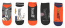 Dragon Ball Z 5 Pair Pack Lowcut Socks, One Size