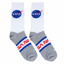 NASA Badges Men's Crew Socks, Adult Large