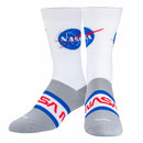 NASA Badges Men's Crew Socks, Adult Large