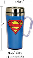 DC Comics Superman Insulated Travel Mug, 14oz