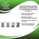 Nightmare Before Christmas Characters Mini Glass Set, 4-Pack, 1.5oz