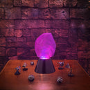 Tabletop Crystal Light with Swirling RGB Lighting Lamp