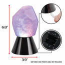 Tabletop Crystal Light with Swirling RGB Lighting Lamp