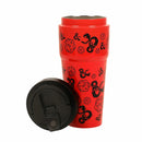 Bioworld Dungeons & Dragons D20 Dice & Logo Red 27 Oz Stainless Steel Travel Coffee Tumbler