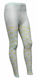 DC Comics Wonder Woman All Over Print Footless Tights (Small/Medium)