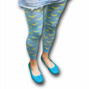 DC Comics Wonder Woman All Over Print Footless Tights (Small/Medium)