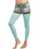 DC Comics Wonder Woman All Over Print Footless Tights (Small/Medium)