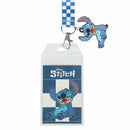 Stitch Blue & White Checkered Lanyard, 22"