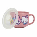 Hello Kitty & Friends Ceramic Soup Mug with Vented Lid, 20oz