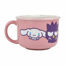 Hello Kitty & Friends Ceramic Soup Mug with Vented Lid, 20oz