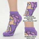 KPop Demon Hunters Women's Crew Socks, Hunter/X & Derpy 5-Pair Pack