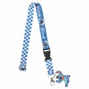 Stitch Blue & White Checkered Lanyard, 22"