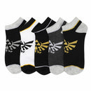 The Legend of Zelda Hylian Crest Women's 5-Pack Ankle Socks