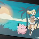 Lillie and Clefairy Playmat for Pokemon